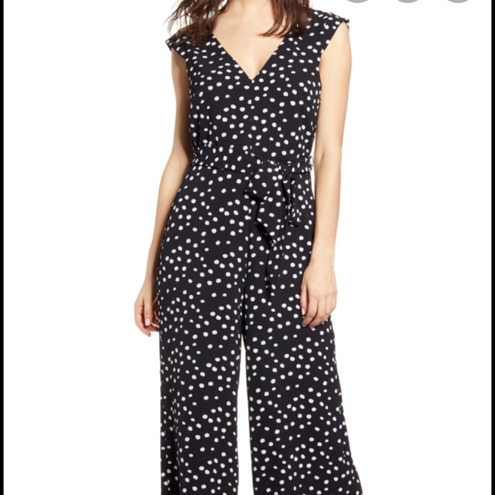 Leith Nordstrom polka dot jumpsuit